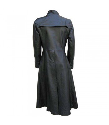 Men Neo Matrix Style Gothic Coat Trench Long Coat Gothic Leather Coat